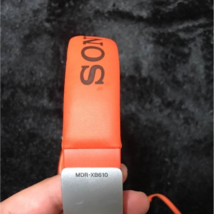 Used Sony MDR-XB610 EXTRA BASS 40mm Driver Headphones Orange Tested