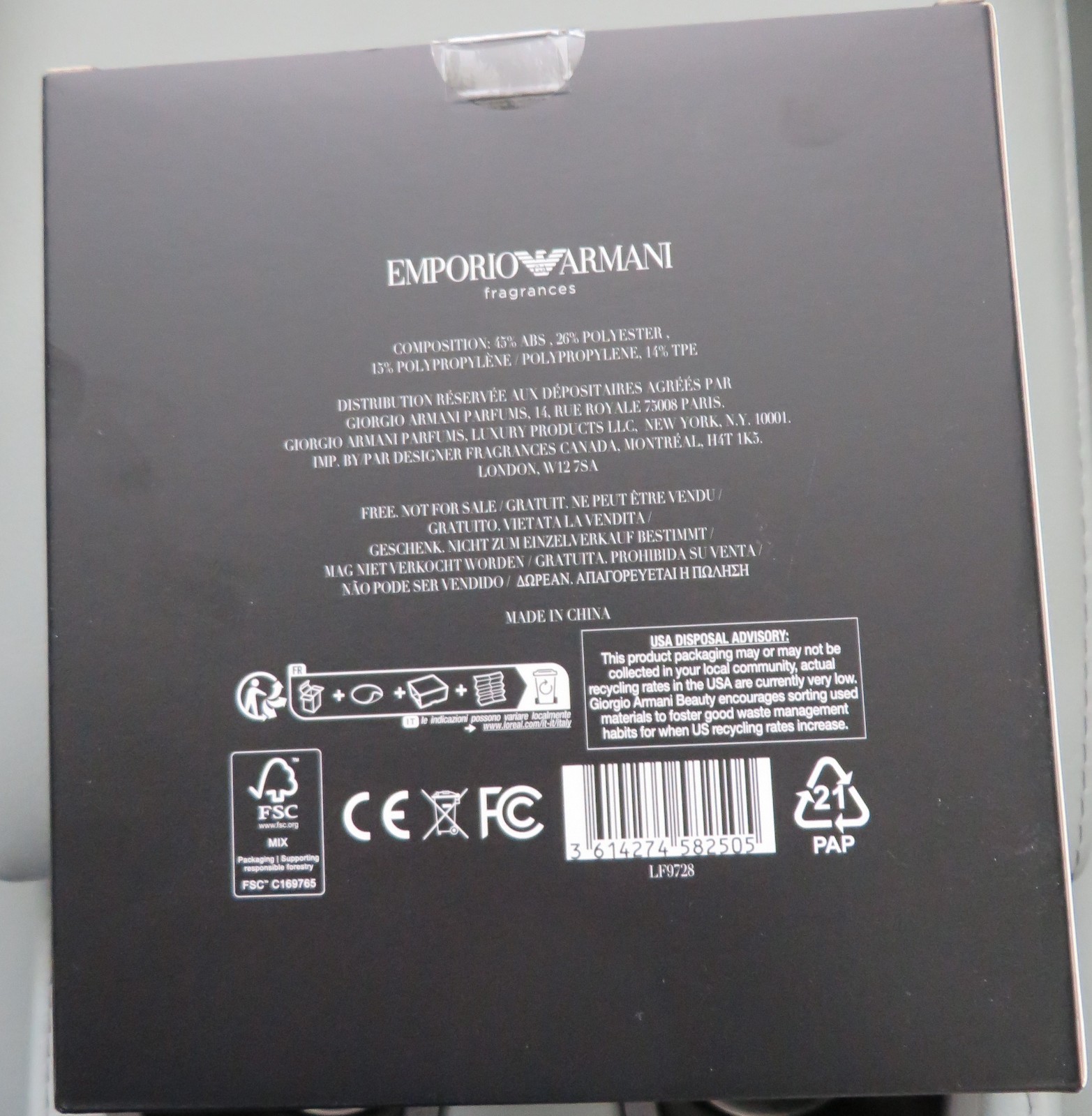 EMPORIO ARMANI STRONGER WITH YOU POWERFULL WIRELESS HEADPHONES (NEW)
