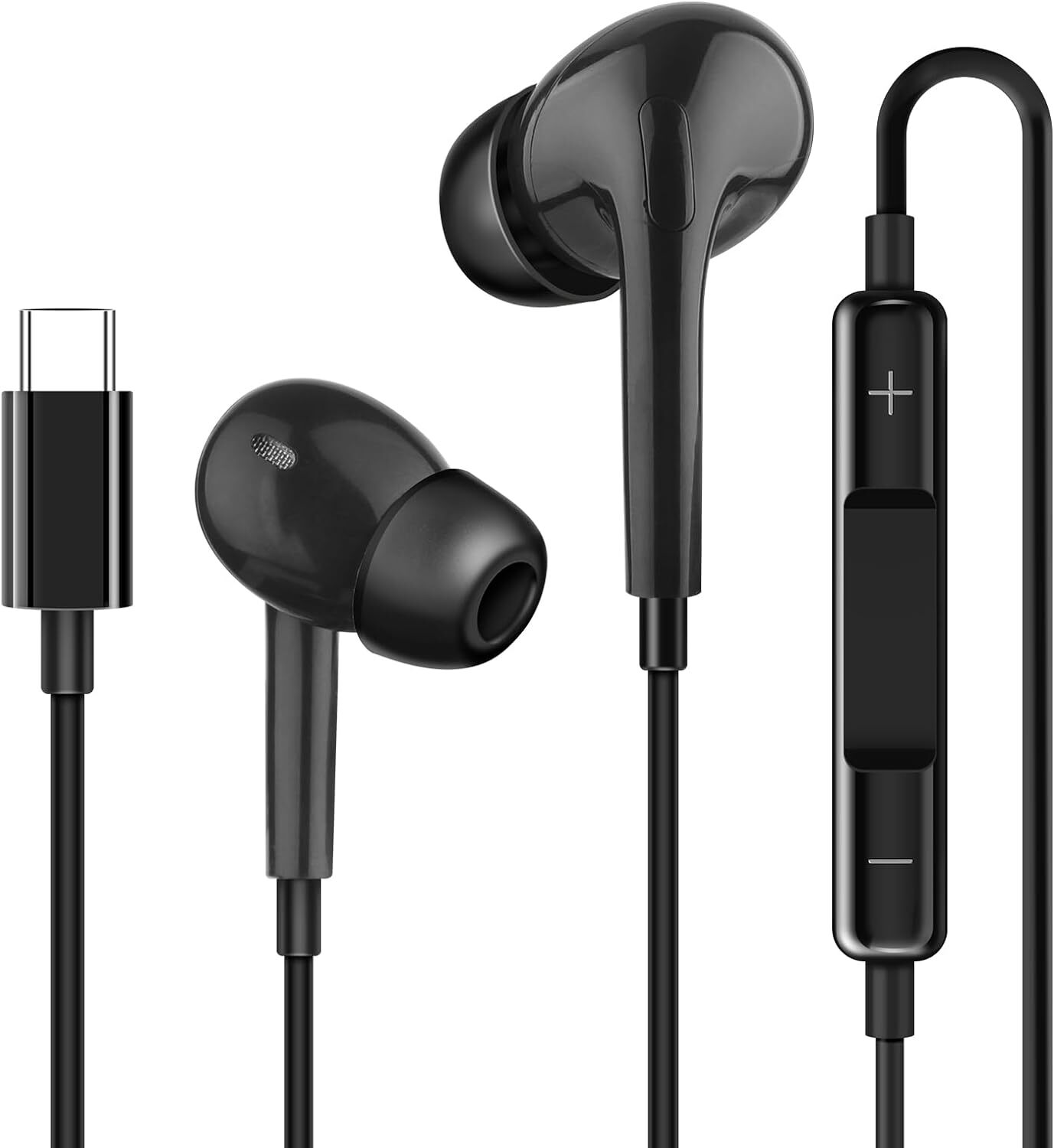 In-Ear Earphones Headphone USB-C Earbuds for iPhone 15 models / Galaxy S24 S23