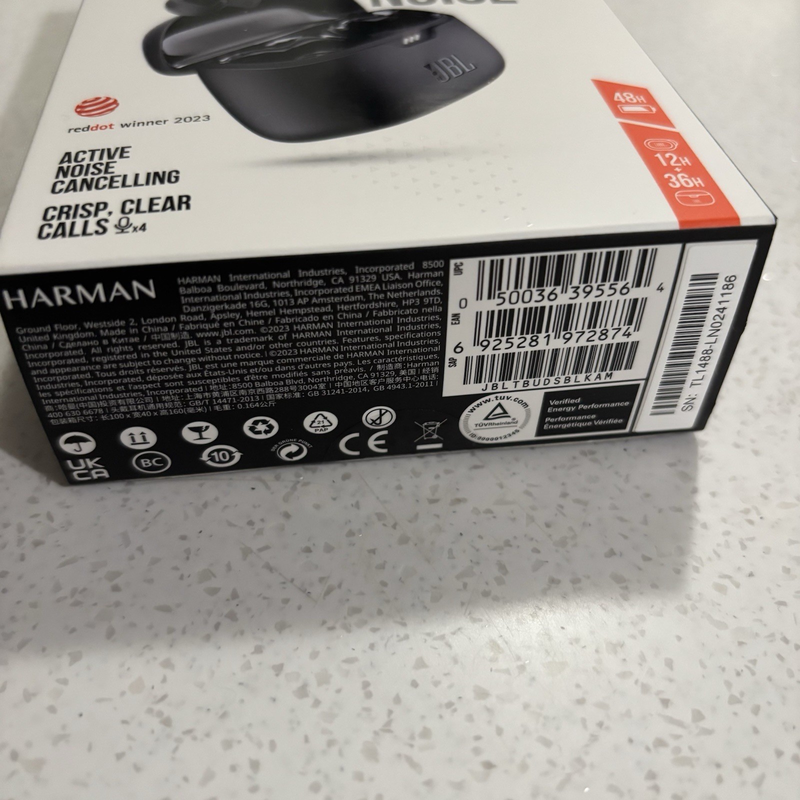 JBL Tune Flex True In Ear Wireless Earbuds – Black NEW SEALED