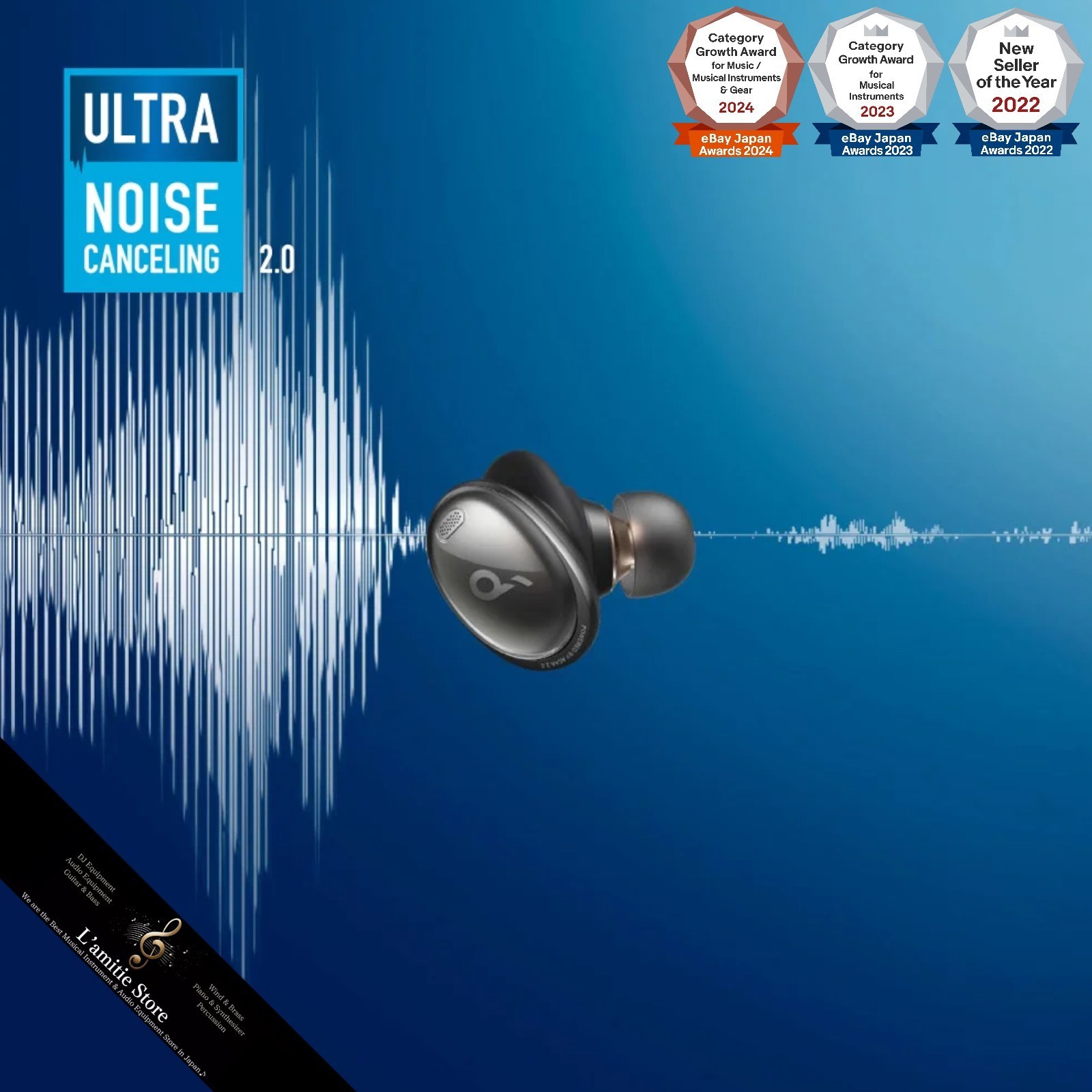 ANKER Soundcore Liberty 3 Pro Ultra Noise Canceling Wireless Earphones A3952NA1