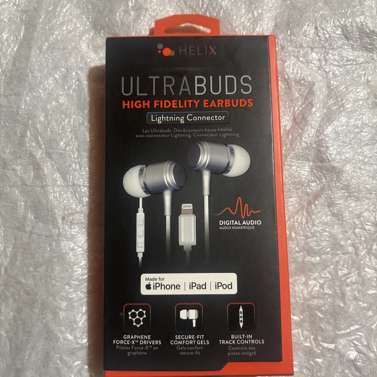 Helix Ultrabuds High Fidelity Ear Buds Lightning Connect