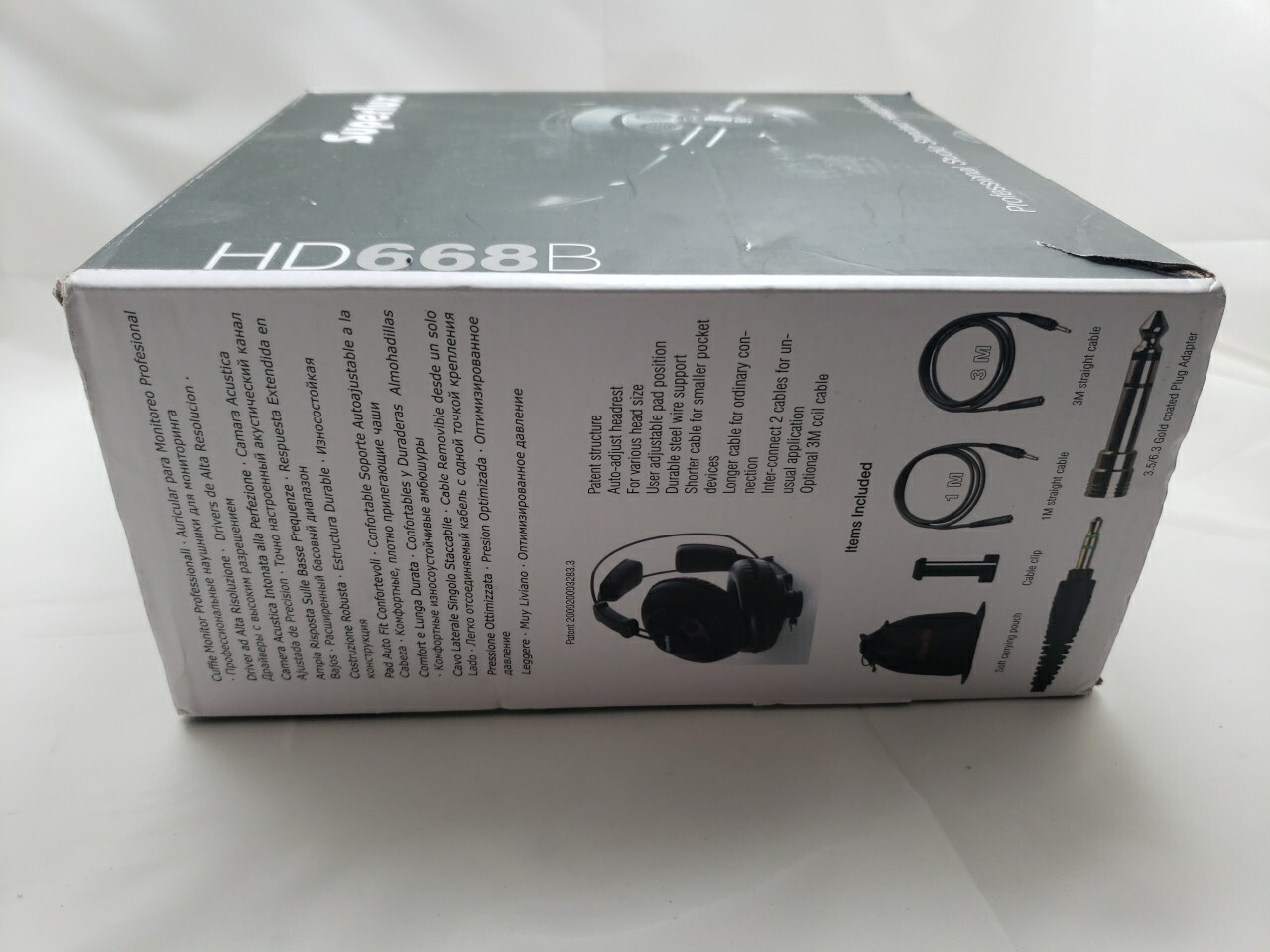 Superlux Professional Monitor Over Ear Headphone HD668B Semi-Open type Black