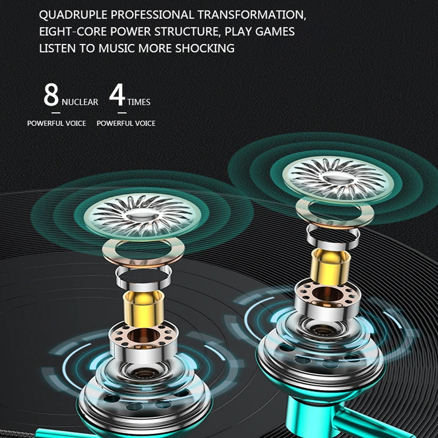 HIFI Bass Stereo Wired Earbuds Headset In-Ear Earphone Headphone MIC 3.5mm USB-C