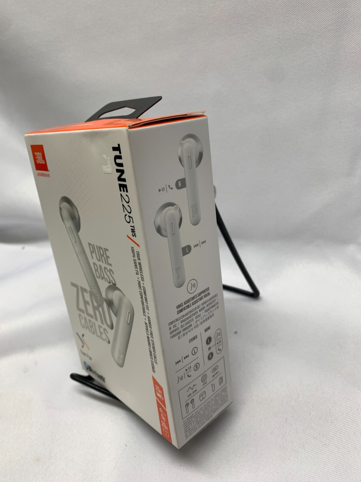 JBL Tune 225TWS Bluetooth Headphones-WHITE *New-Sealed