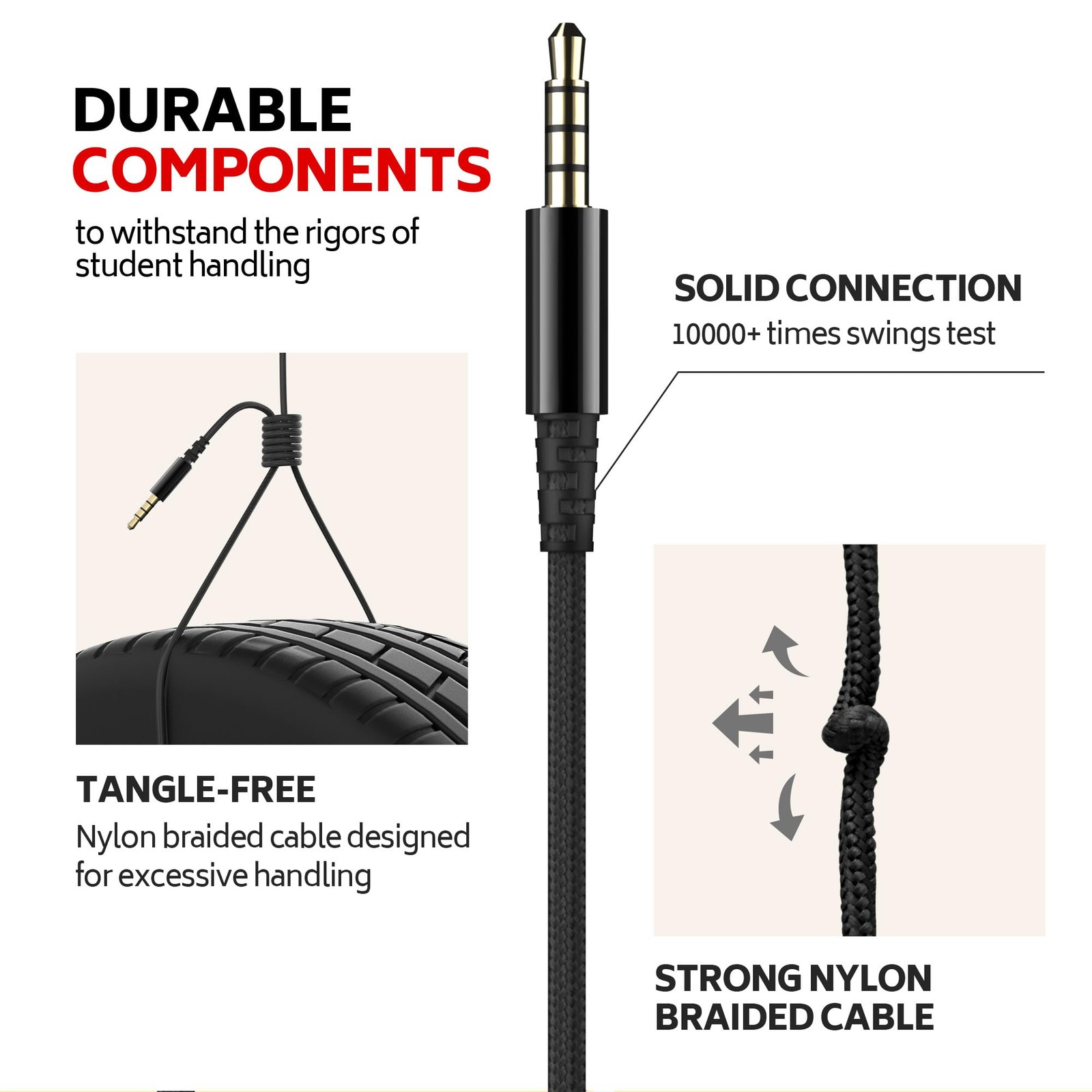 AILIHEN Kids Headphones with Microphone, School Headphones for K-12 Student |…