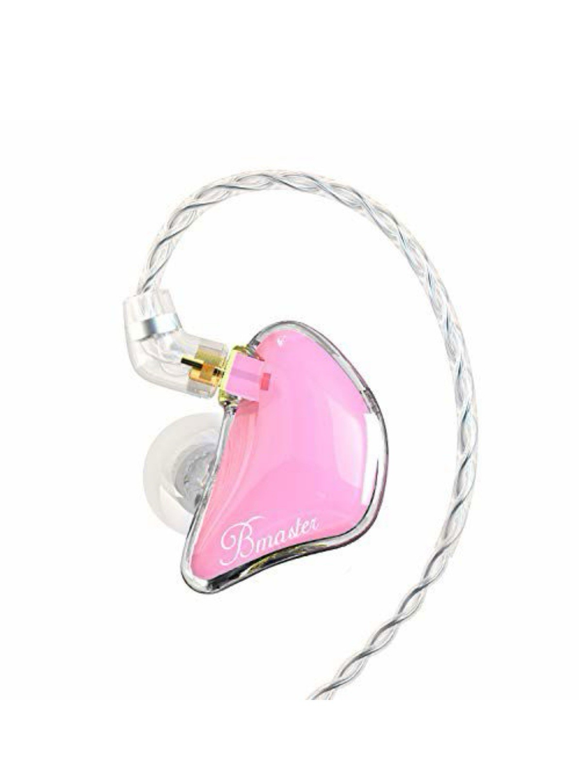 In Ear Monitor Headphones Triple Driver Earphones MMCX Cable BASN Pink Bmaster