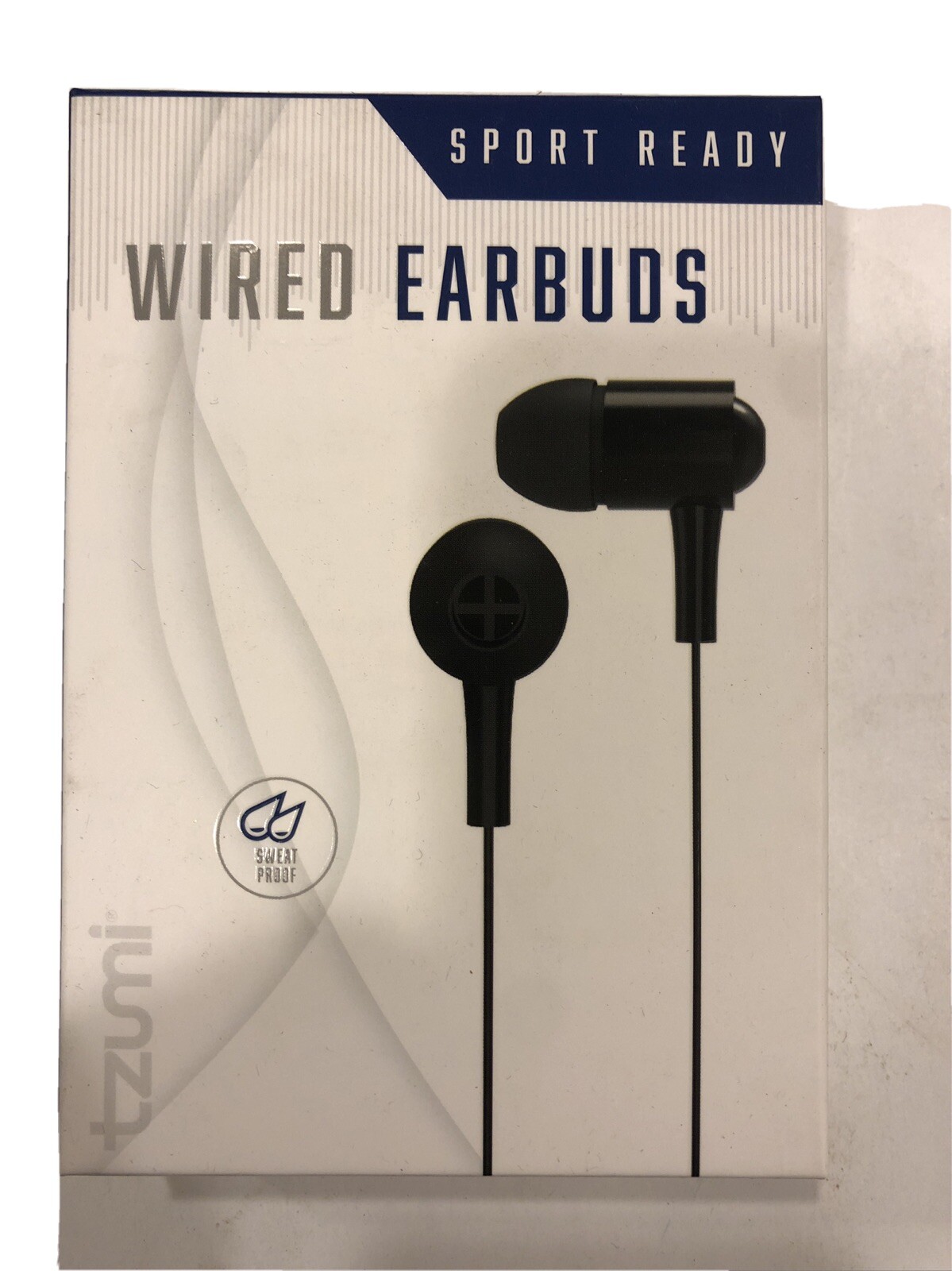 Sports Ready Wired earbuds by Tzumi Includes Three Extra Pairs Silicone Tips