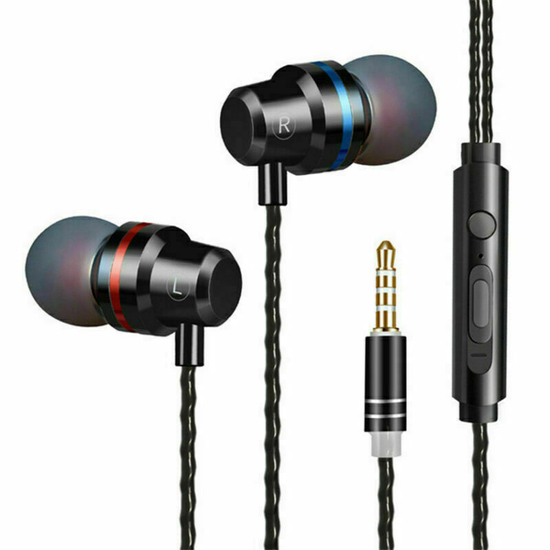 3.5mm HIFI Super Bass Headset In-Ear Earphone Stereo Earbuds Headphone Wired Mic
