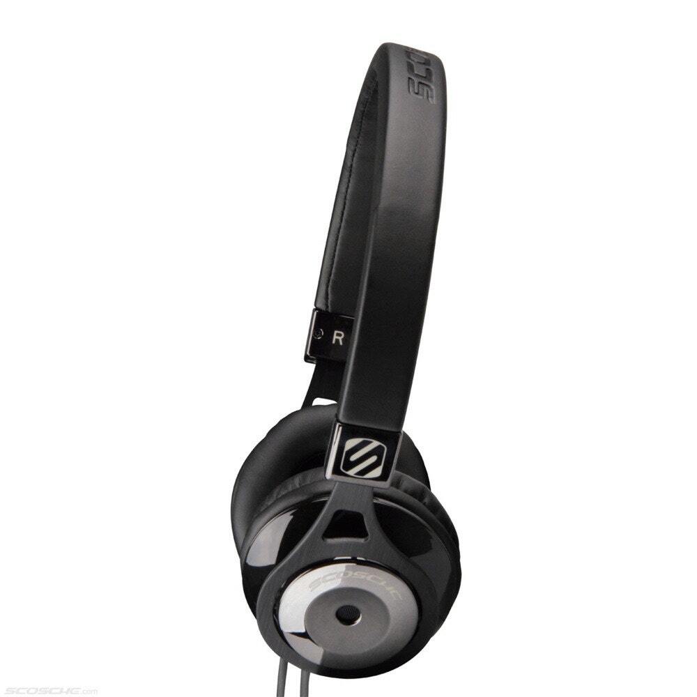 Scosche RH656MD On-Ear Headphones with tapLINE Remote & Mic (Black)