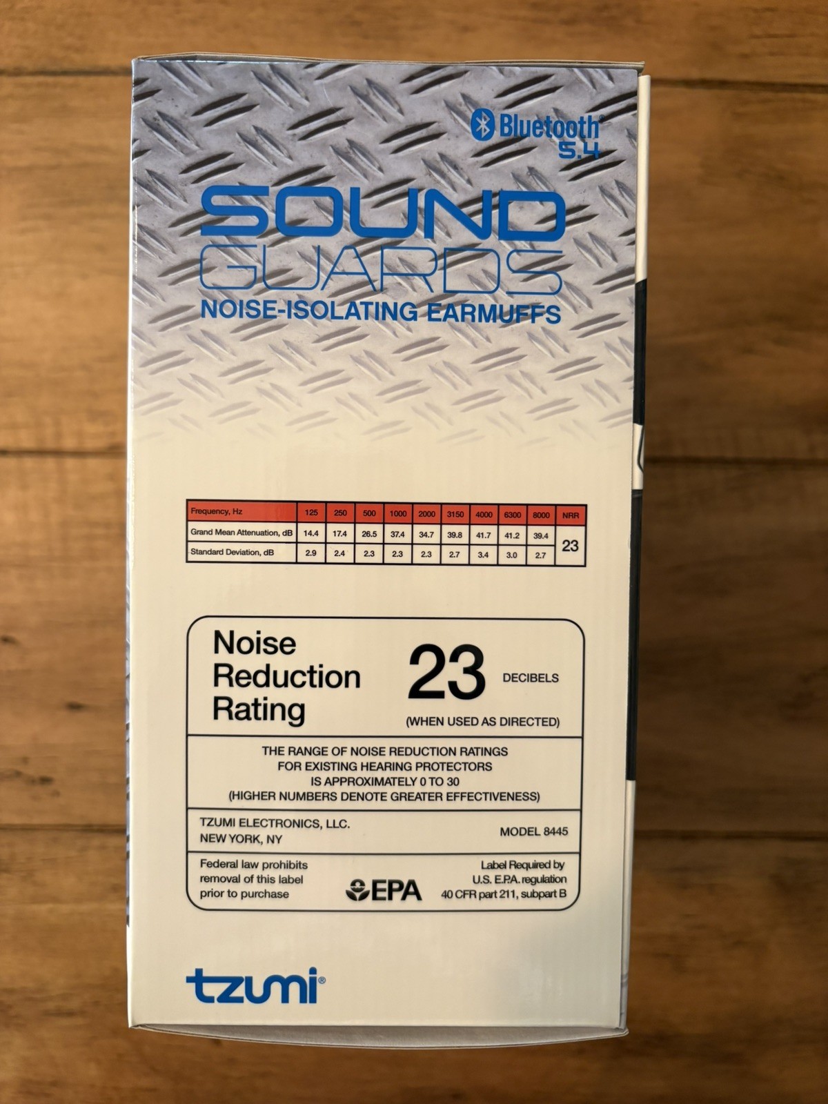 Tzumi Sound Guards Noise Isolating Earmuffs Bluetooth OSHA Compliant NRR23db New