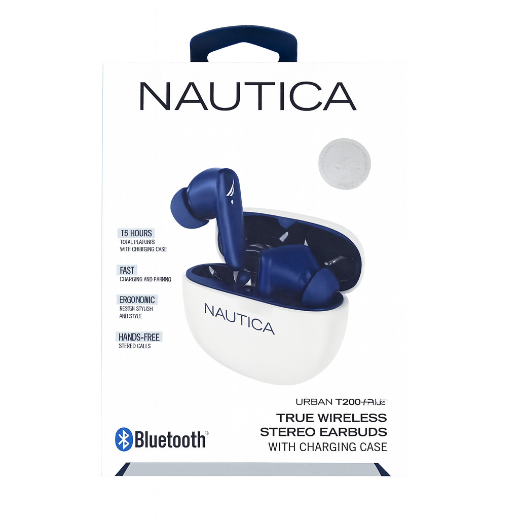 Nautica Urban T200 Plus True Wireless Bluetooth Earbuds with Charging Case