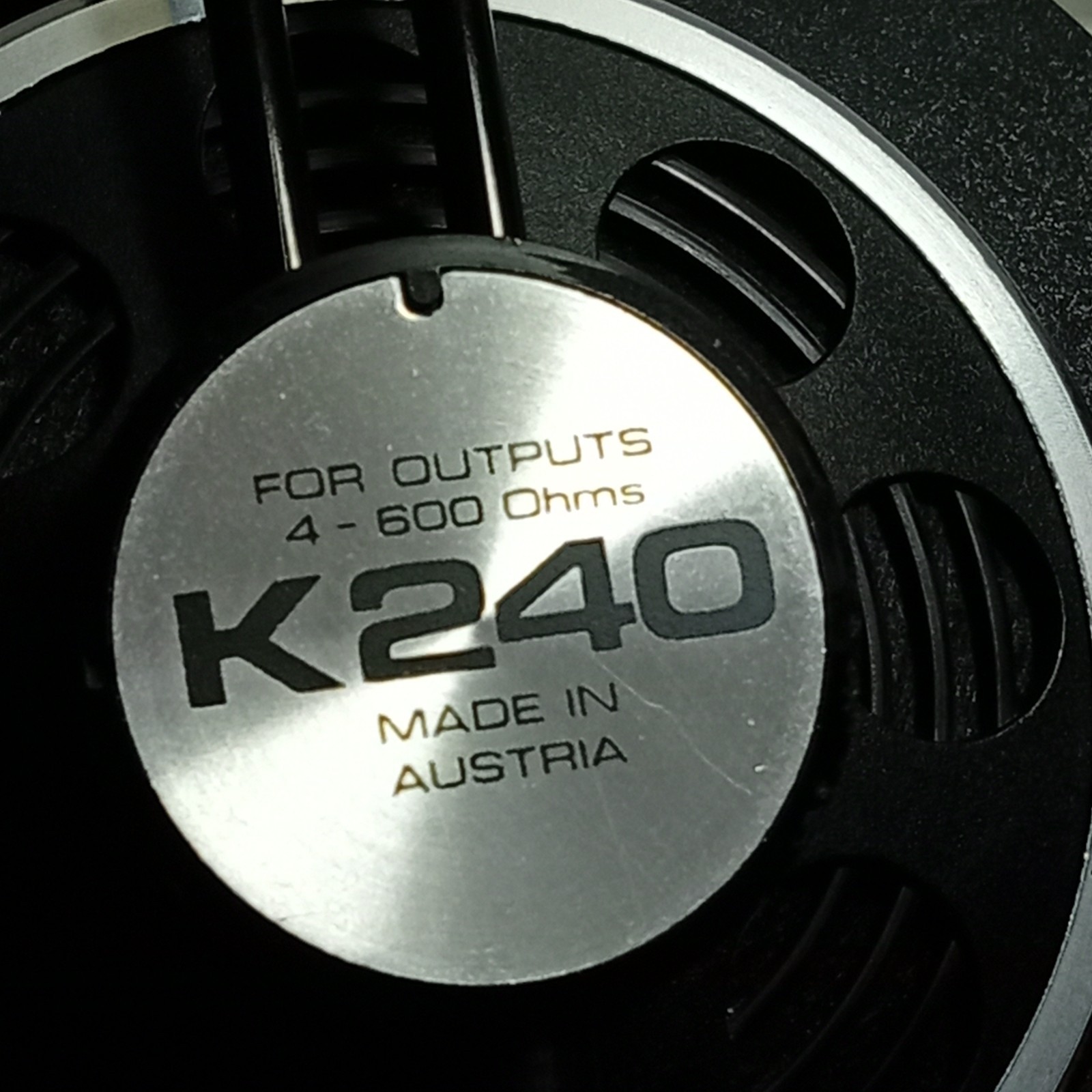 Vintage 70s AKG K240 Sextett 4-600 Ohms Stereo Headphones Made in Austria Tested
