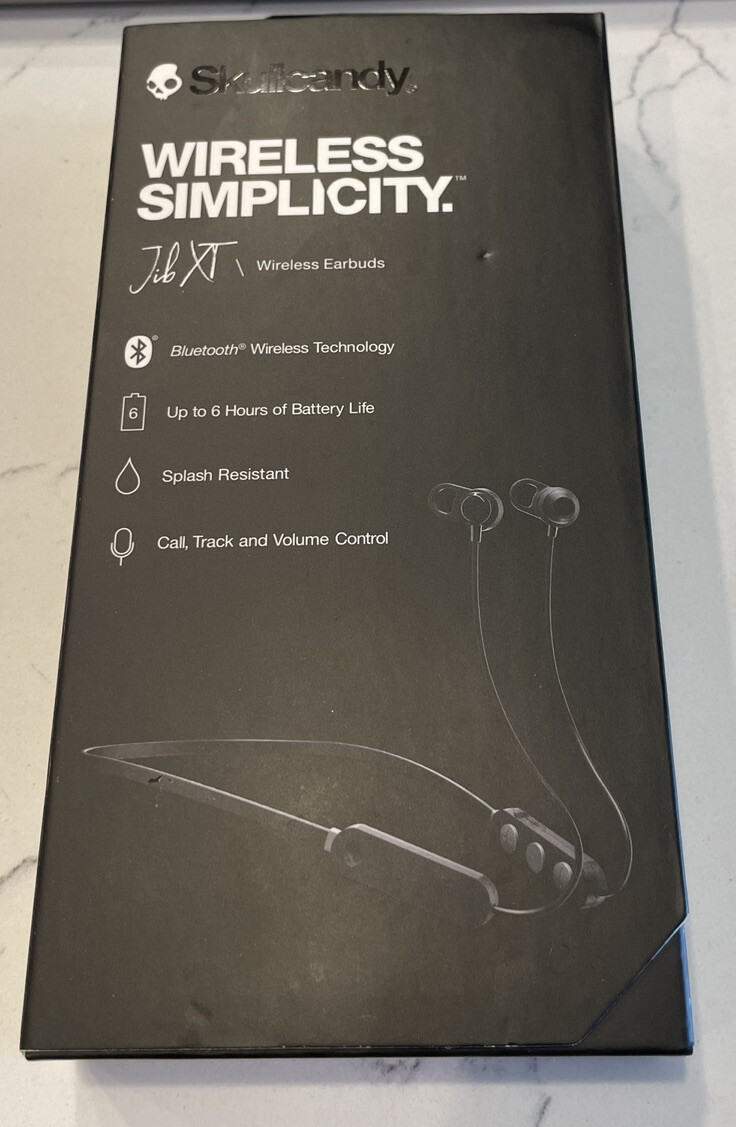 SKULLCANDY Jib XT Active Audiophile Wireless Sport Earbuds S2JPW NEW Fast Ship