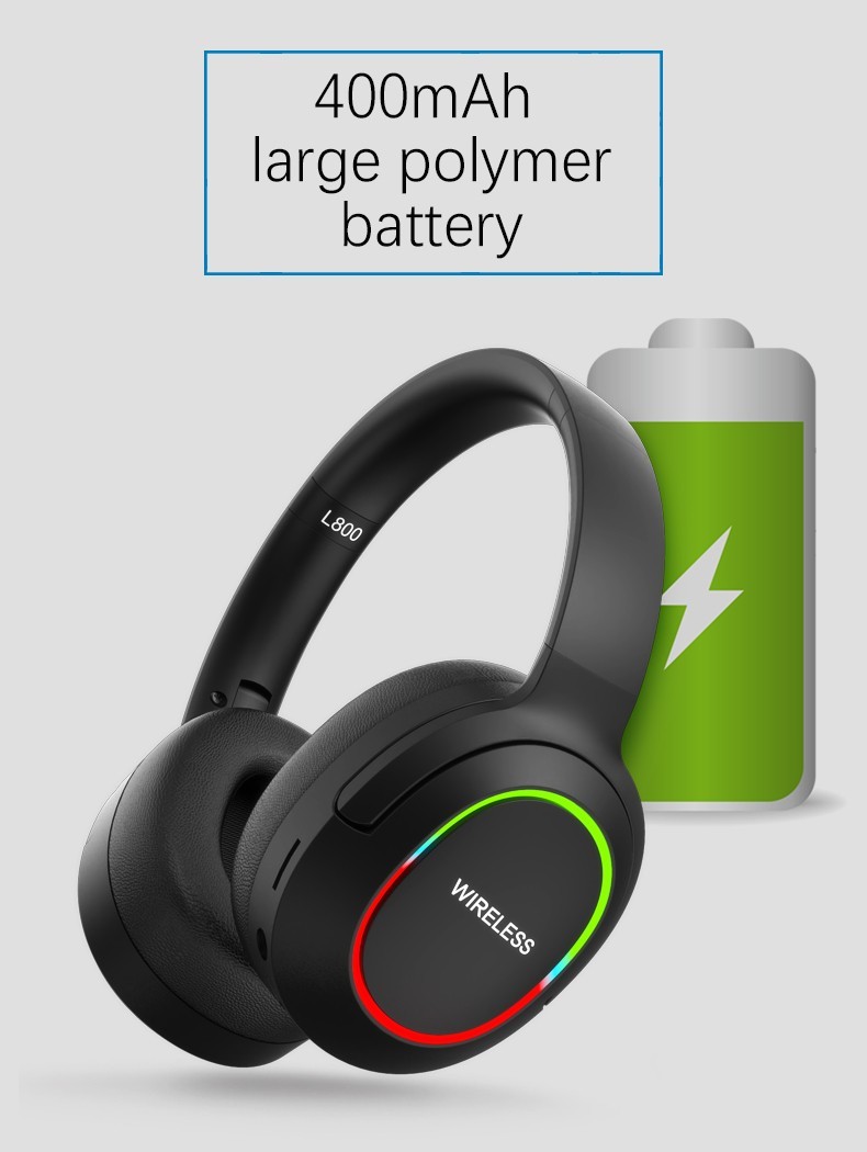 Wireless Headphones Bluetooth Noise Cancelling Stereo Earphones Over Ear Headset