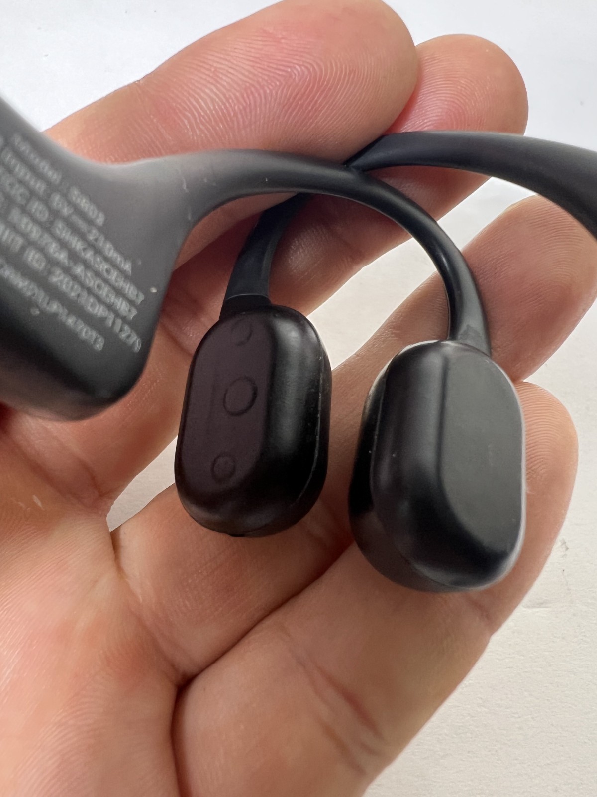 Shokz OpenRun Headphones S803 Bone Conduction Open-Ear BLACK S803BK As-Is READ