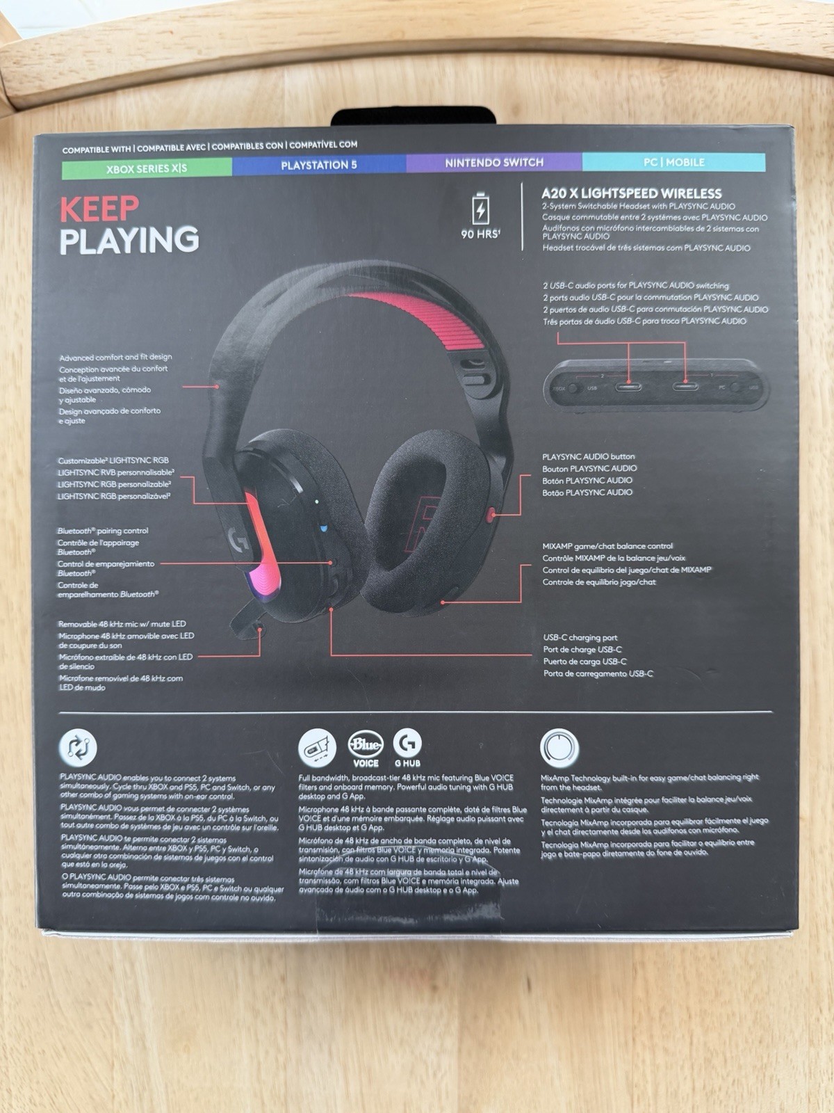 Logitech G Astro A20 X Light Speed Wireless Gaming Headset – New Sealed Box