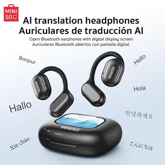 MINISO X30 AI Translation Real-Time Supports 135 Languages Wireless Earbuds