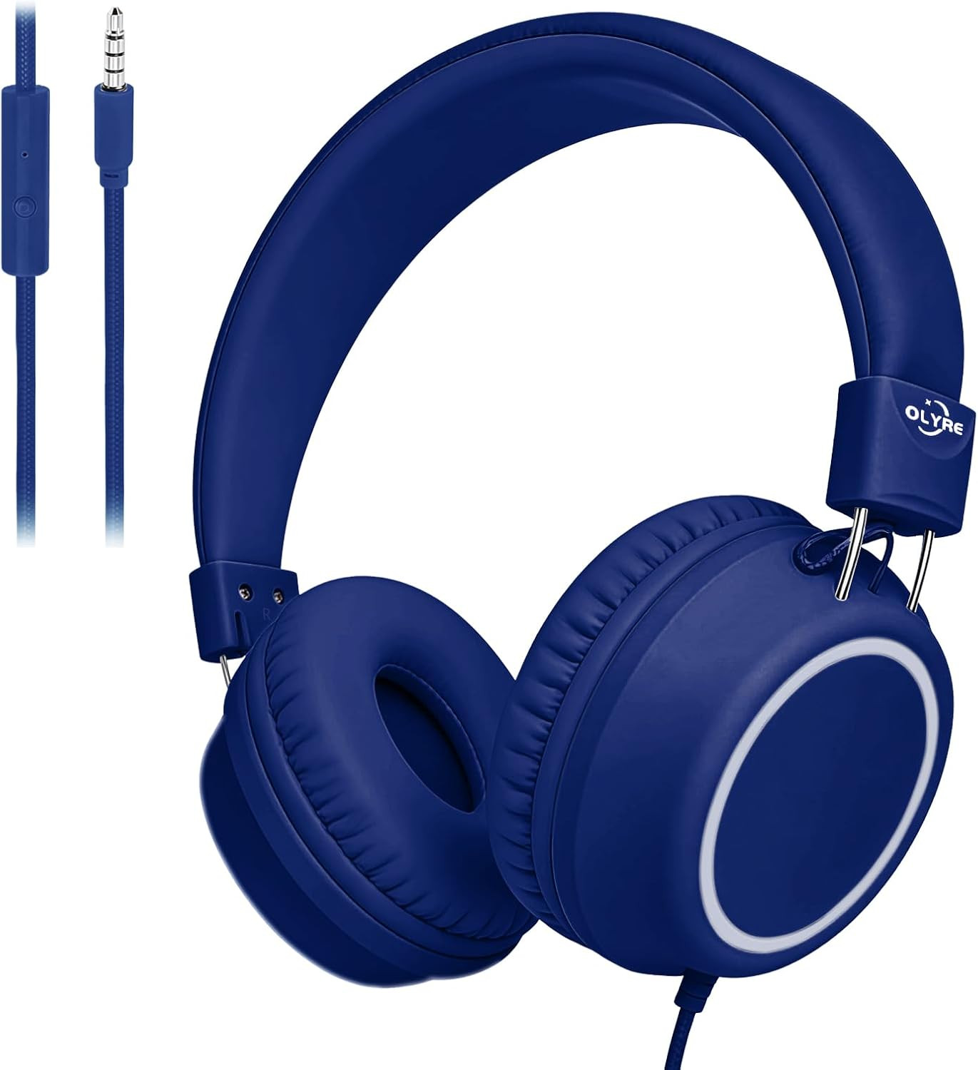 Olyre Kids Headphones, Toddler Headphones with Cord for School Plane Travel, Lig