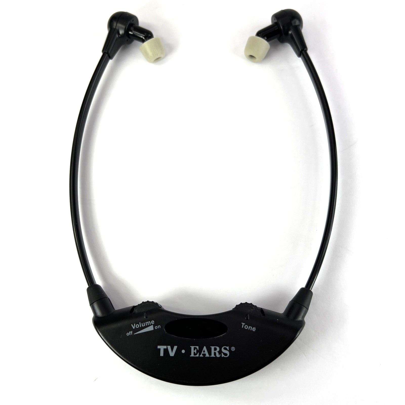 TV Ears 5.0 Analog Wireless Voice Clarifying Headset System 11641 NEEDS BATTERY
