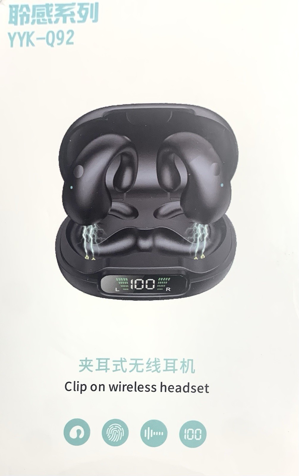 YYK-Q92 Clip On / Open Listening Wireless Headset