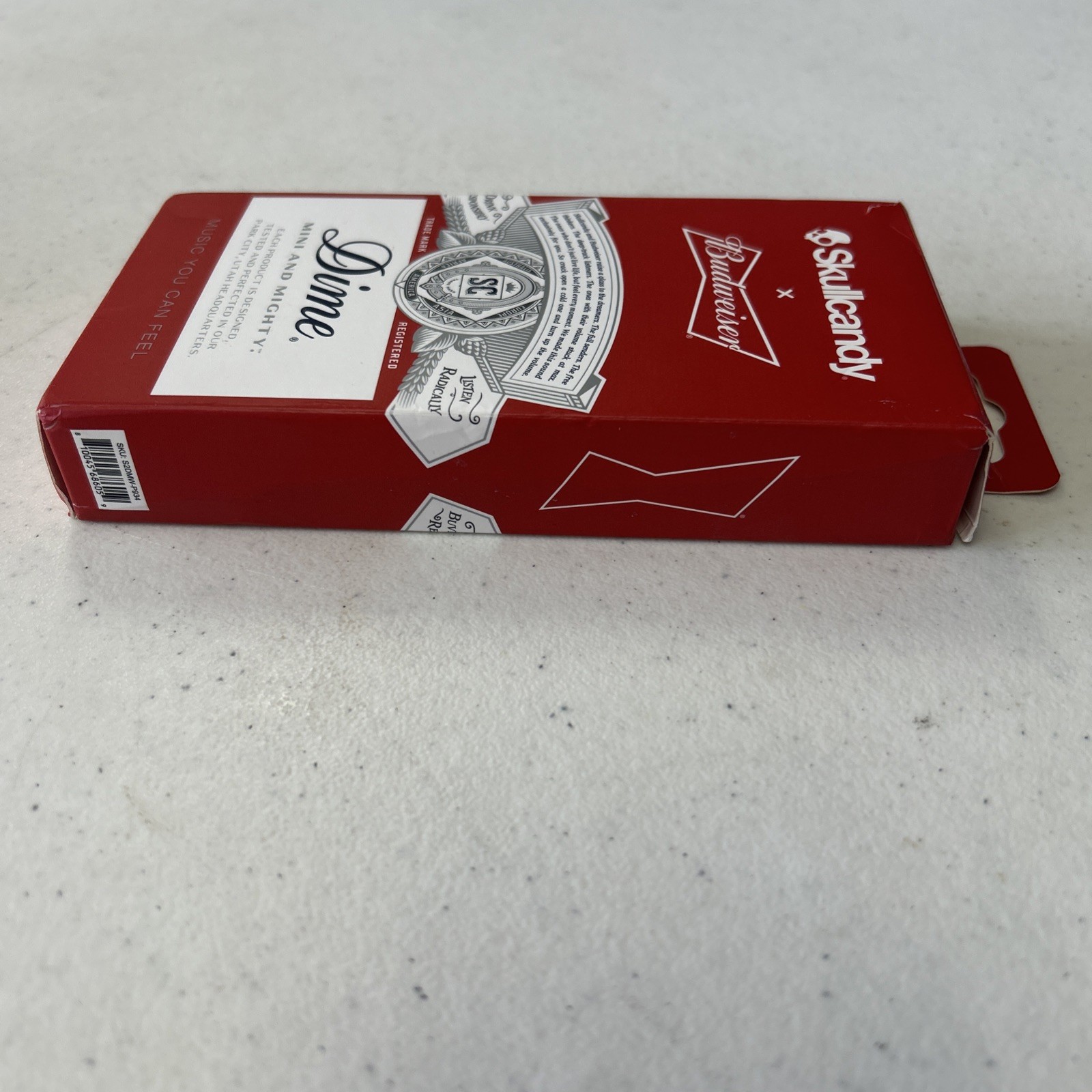 Skullcandy X Budweiser Dime Series Limited Edition Wireless In-Ear Earbuds Red