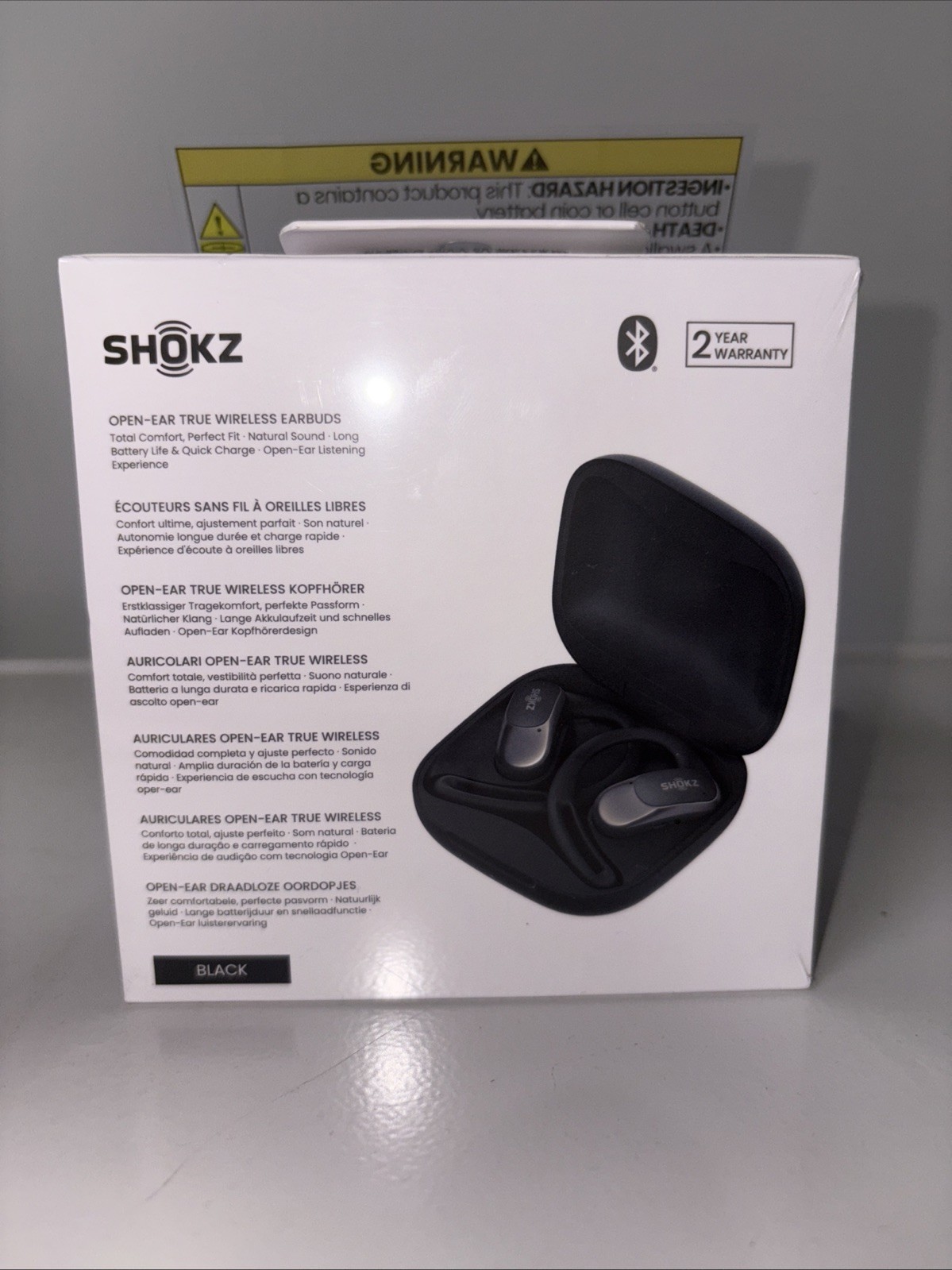 Shokz OpenFit Air True Wireless Bluetooth Headphones – Black (T511-ST-BK-US)