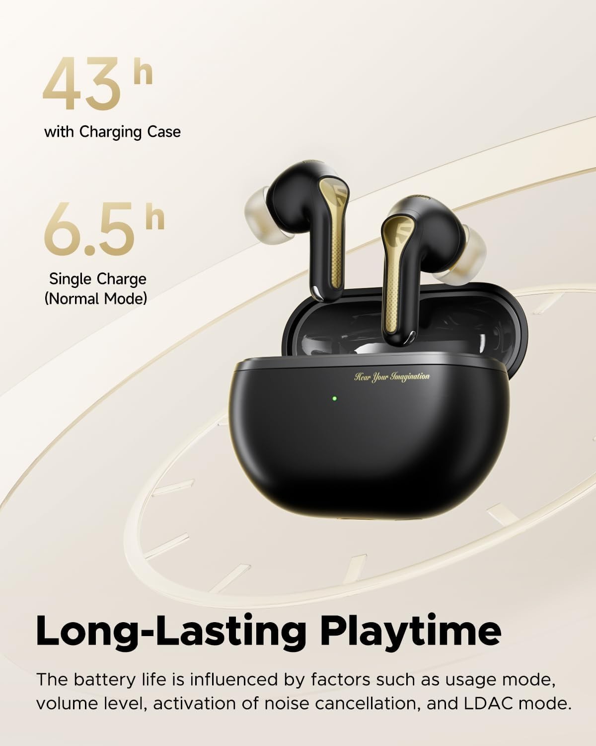 New Open Box SoundPEATS Capsule3 Pro+ Wireless Earbuds ANC Hi-Res Bluetooth 5.3