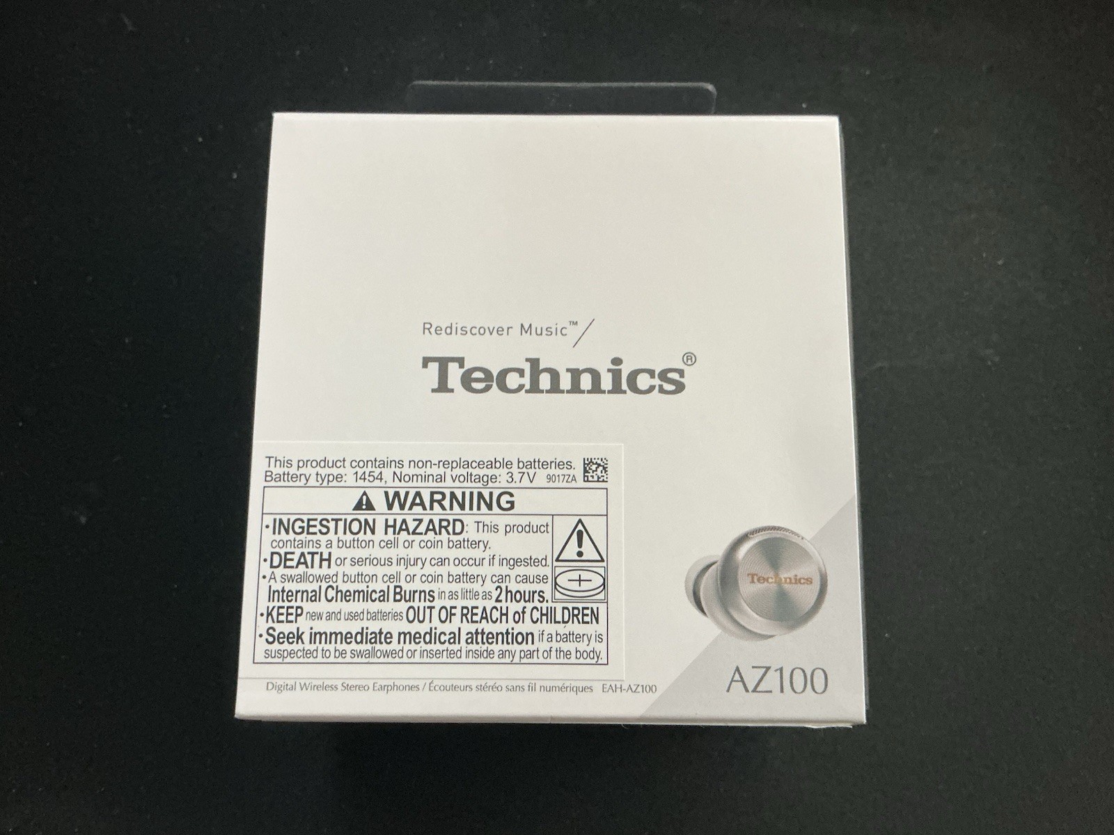 Technics EAH-AZ100 True Wireless Bluetooth In-Ear Earbuds 10mm Hi-Res Silver