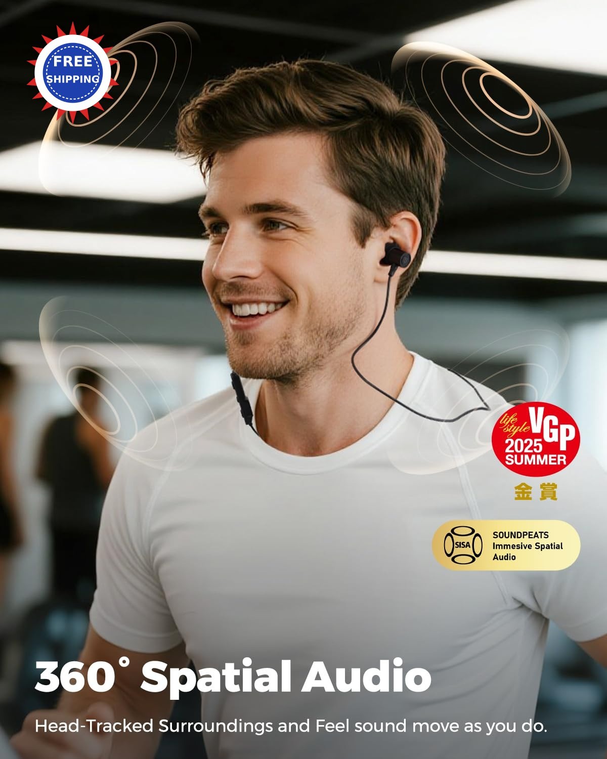 Sports Neckband Headphones SoundPEATS Q40 HD LDAC Hi Res Bluetooth Waterproof