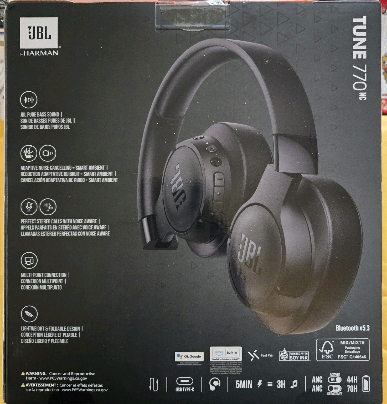 JBL 770nc Headphones – Black
