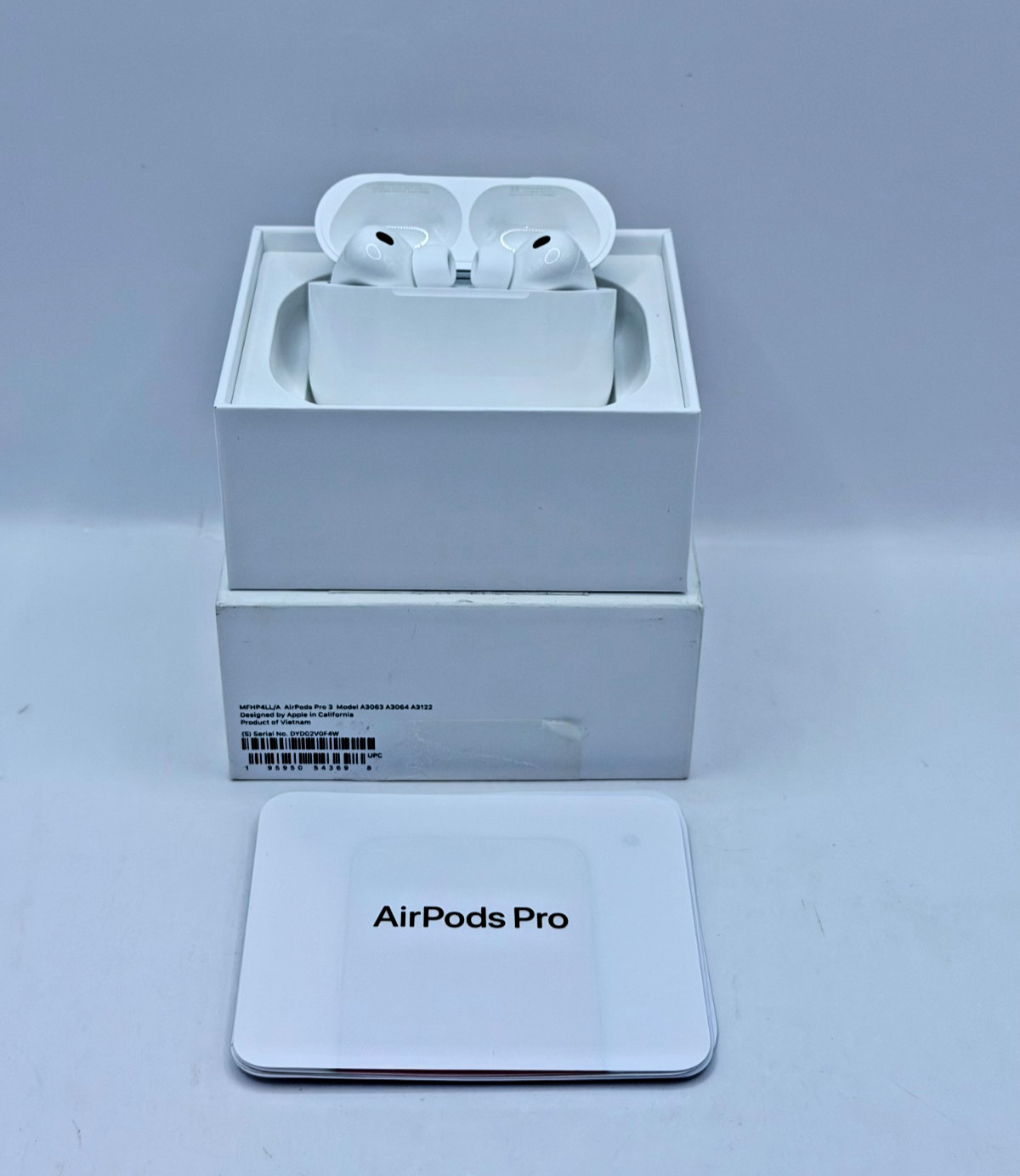 Apple AirPods Pro 3 Wireless Earbuds with Active Noise Cancellation, White – OB