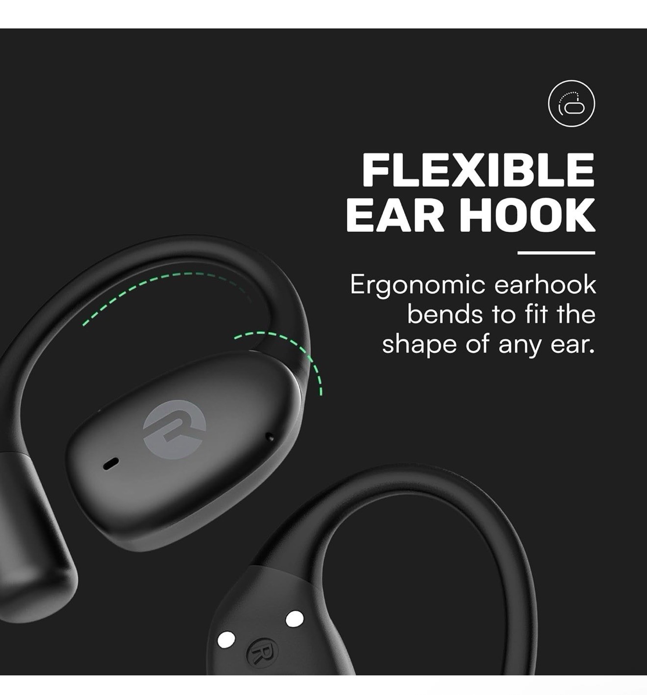 Raycon Essential Open Earbuds – True Wireless Open Ear Bluetooth 6.0 Headphon…