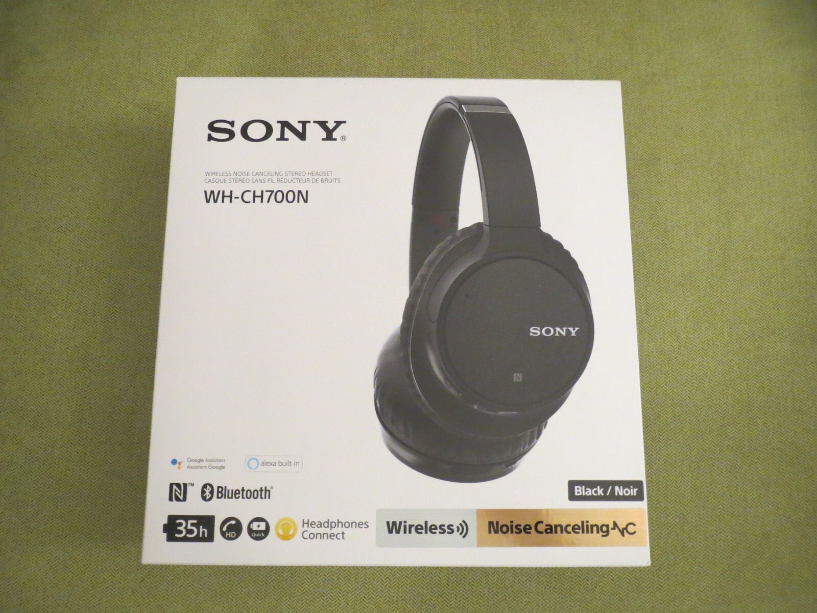 Sony WH-CH700N Over the Ear Headphone, Black, EMPTY BOX ONLY