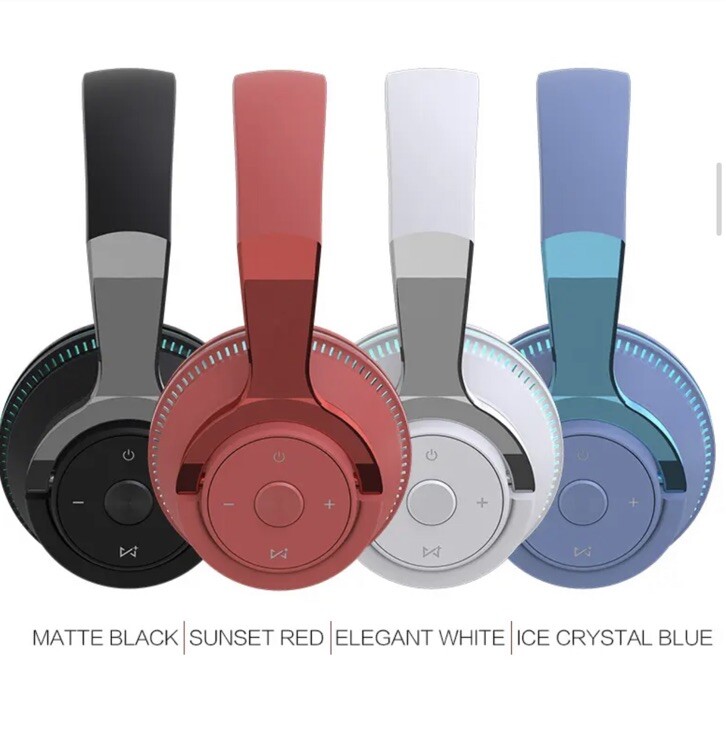 Noise Cancelling Wireless BT Headphones LED lights
