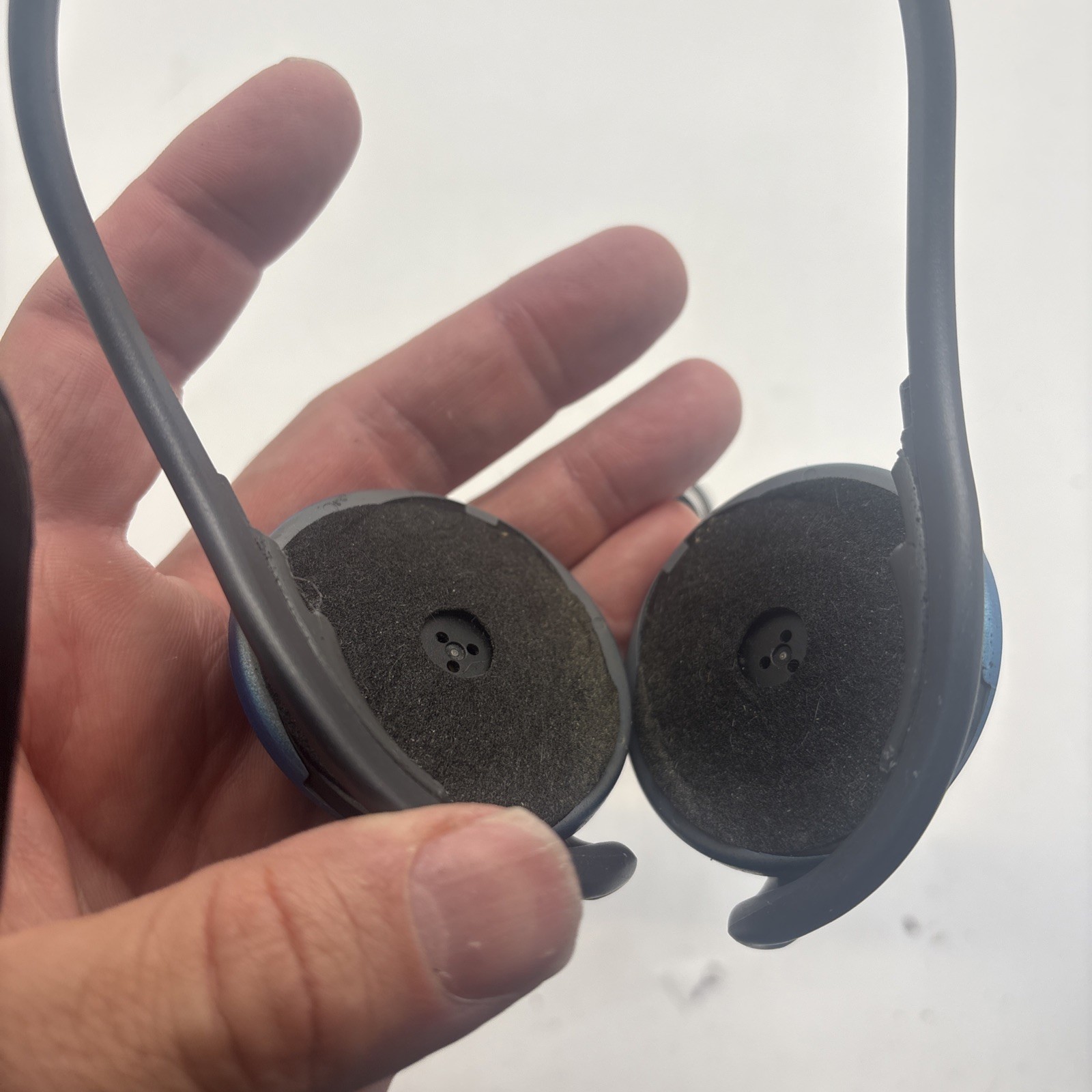 Vintage Sony MDR-G56 Blue Black Street Style Retro On-Ear Headphones Needs Pads