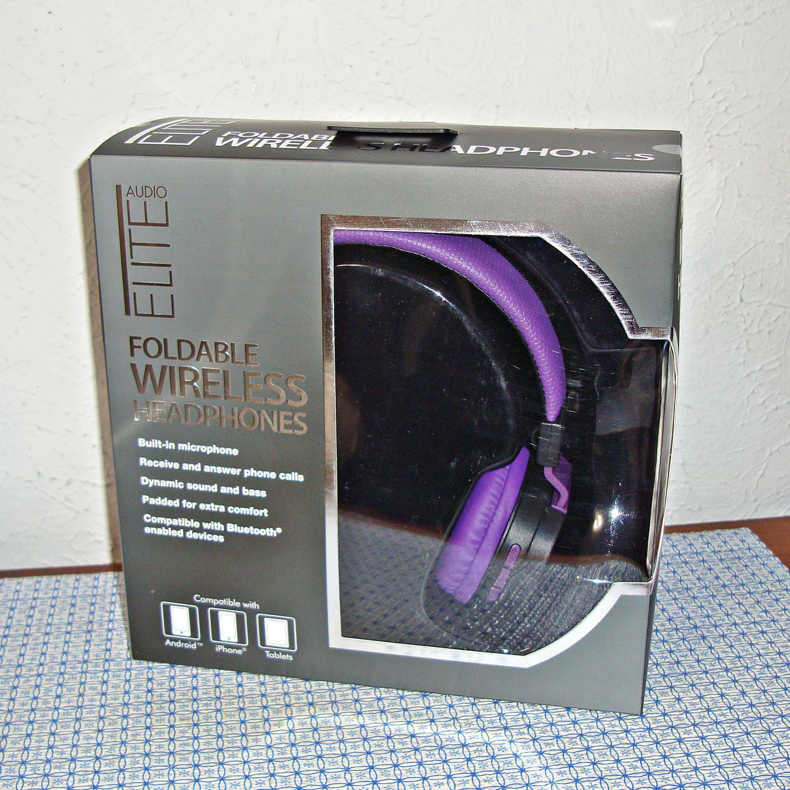 【NEW】AUDIO ELITE WIRELESS BLUETOOTH FOLDABLE HEADPHONES (NV-05016)