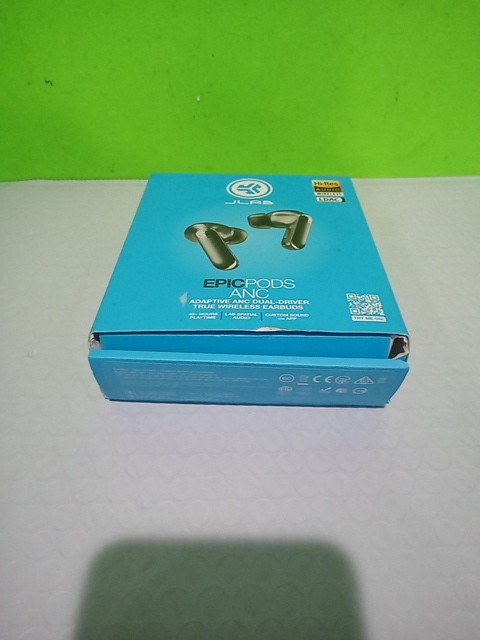 JLab Epic Pods ANC True Wireless Earbuds Black, Hi-Res Audio Open Box