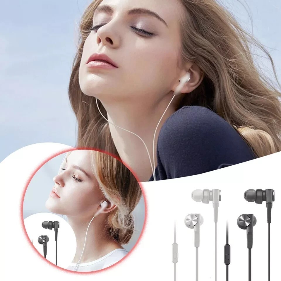 SONY MDR-XB55AP Bass Booster In-Ear Headphones In-line Remote Mic For-2 Colors