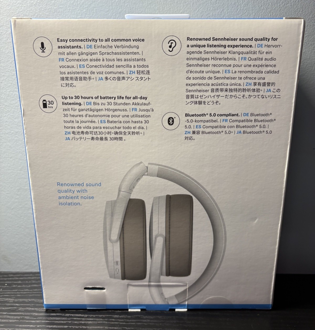Sennheiser HD350BT Wireless Bluetooth 5.0 Headphones-30 Hour Battery
