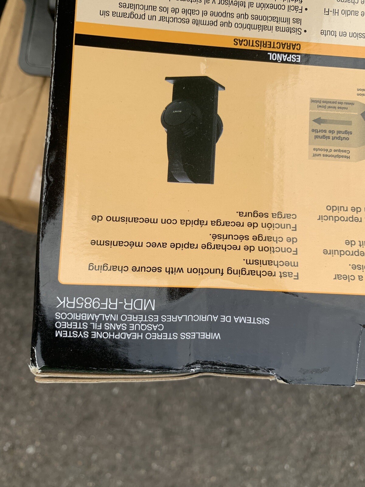 Sony MDR-RF985RK Wireless OverEar TV Stereo Headphone System
