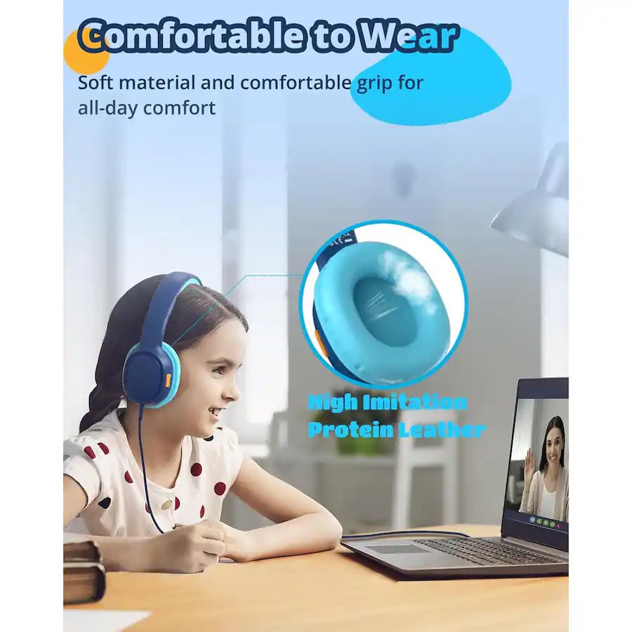 Tronsmart KH01 Wired Kid Headphones Portable Audio Safe Volume for School Travel
