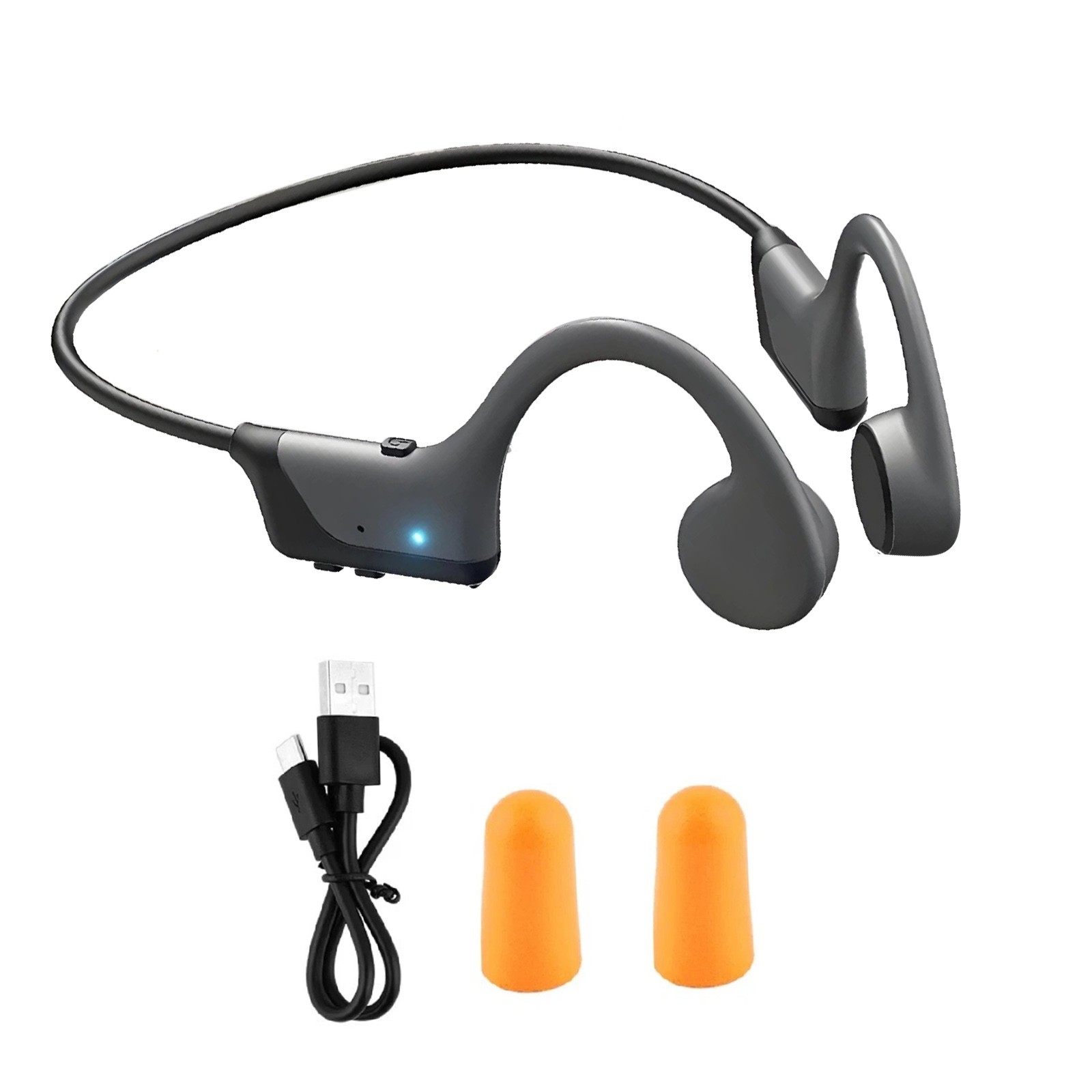 Bone Conduction Headphones Bluetooth 5.4 IPX5 Waterproof 16.2MM Driver for Trail
