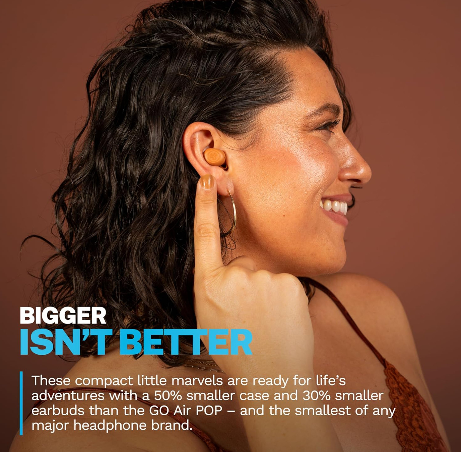 JBuds Mini True Wireless Bluetooth Earbuds + Charging Case, Crystal Clear Calls