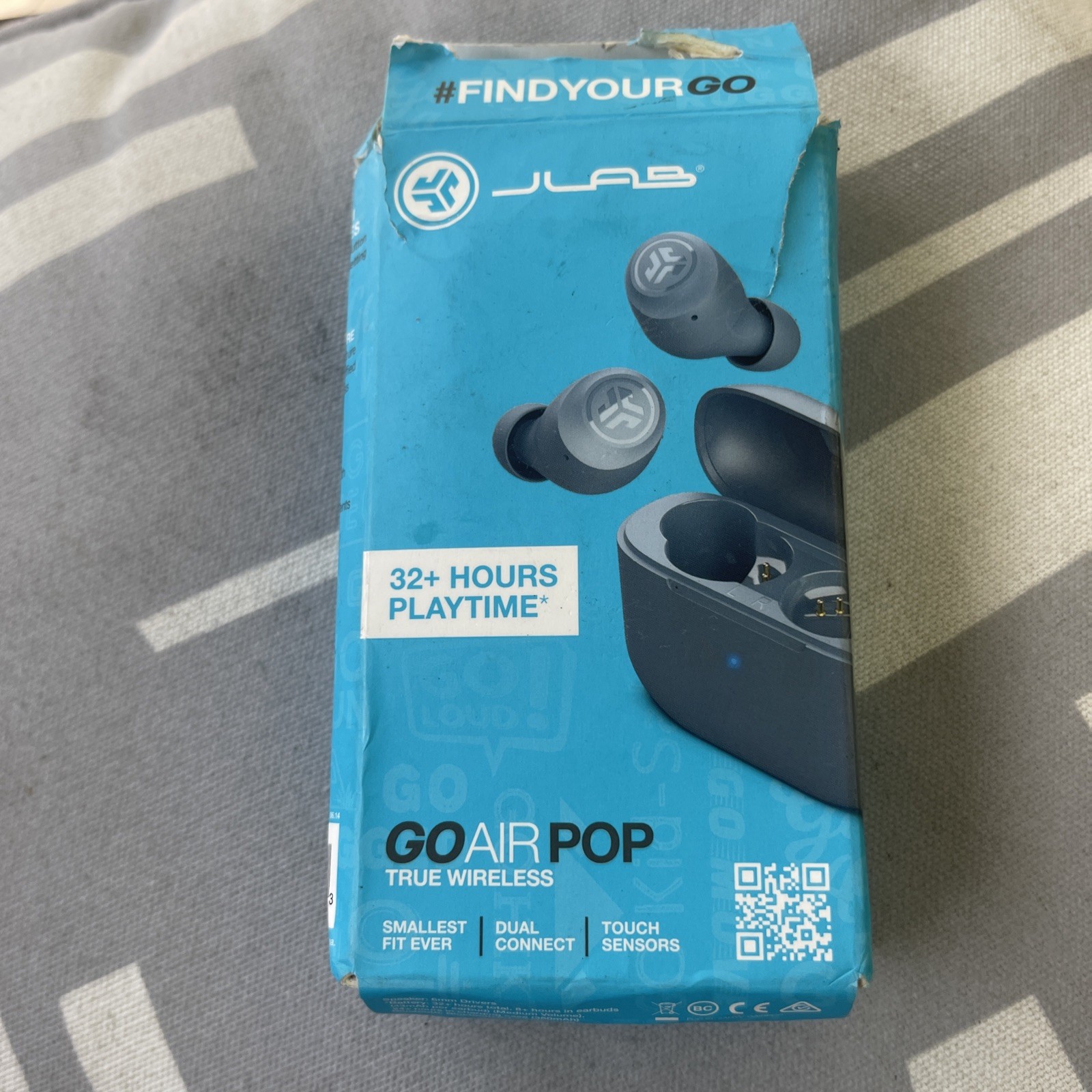 JLab EBGAIRPOPRSLT124 GO Air POP True Wireless In-Ear Headphones – Slate