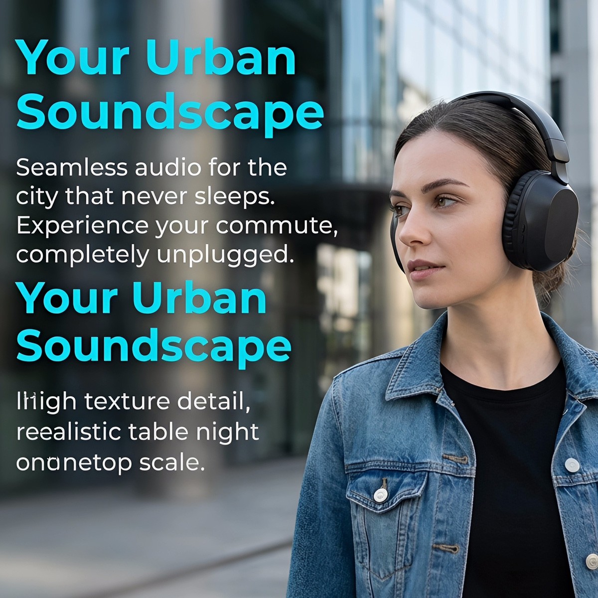 Over-Ear Bluetooth Headphones Wireless Stereo Hi-Fi Sound Rechargeable Headset