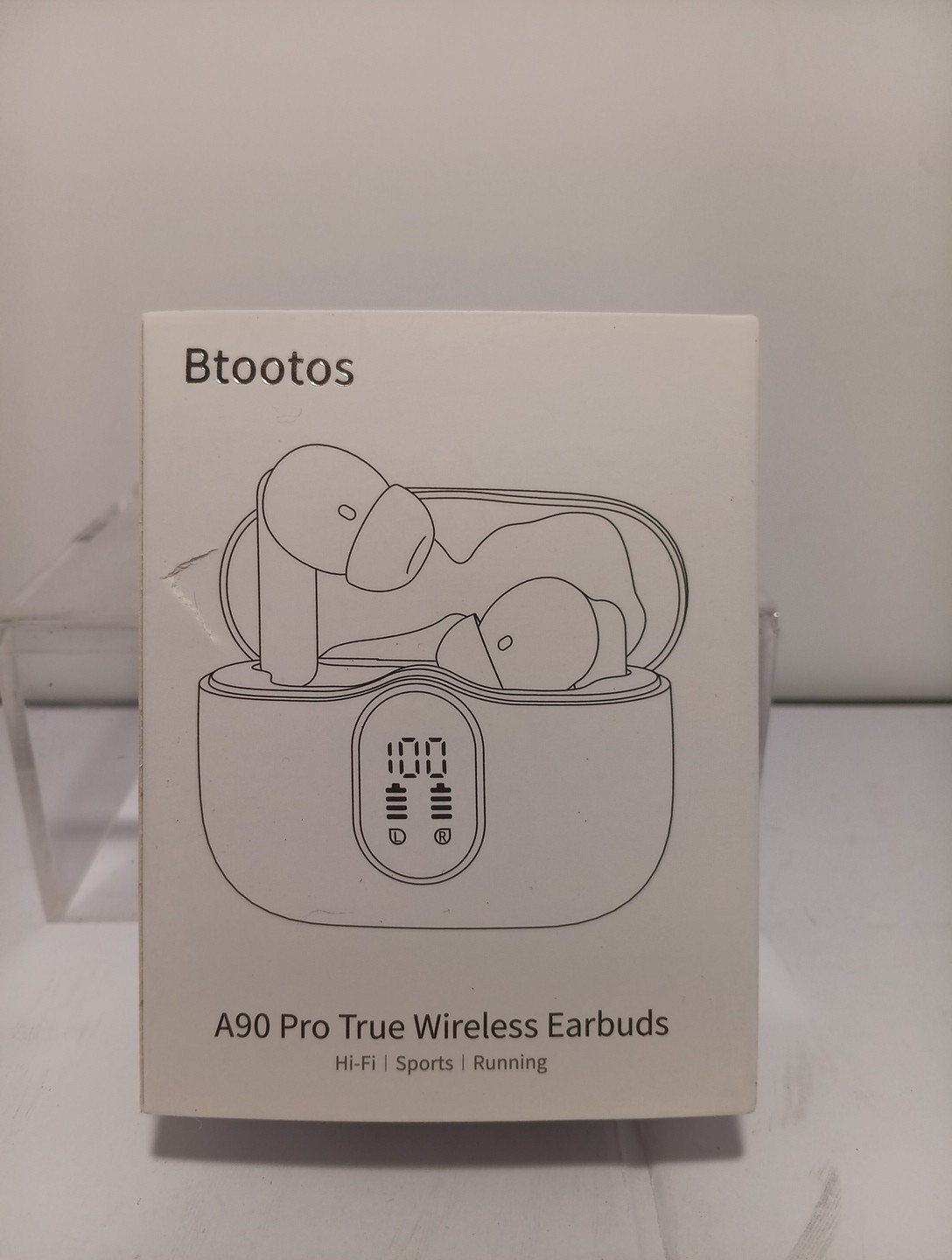 Btootos A90 Pro True Wireless Earbuds w/ Charging Case White