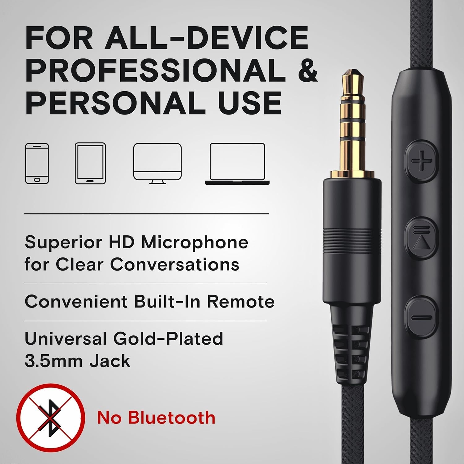 CL750 On-Ear Headphones – Lightweight, Foldable Design with Mic & Volume Control