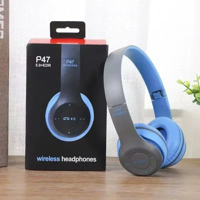 Wireless Headphones Headsets Super Bass Bluetooth Foldable Stereo Earphones Mic
