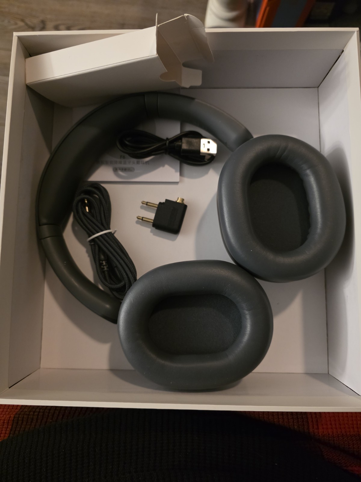 Picun F6 Active Noise Cancelling Wireless Headphones, Gray, Over/Ear, Bluetooth